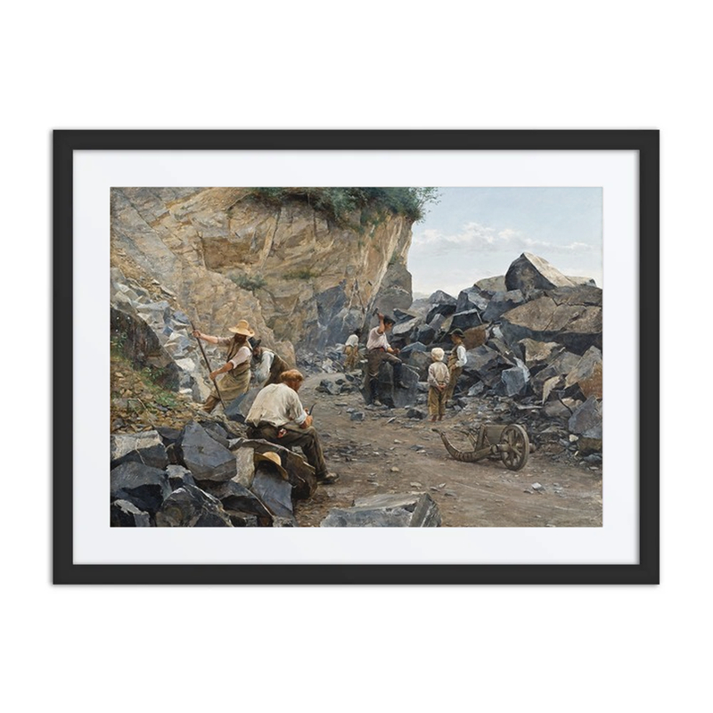 In the Quarry. Motif from Switzerland