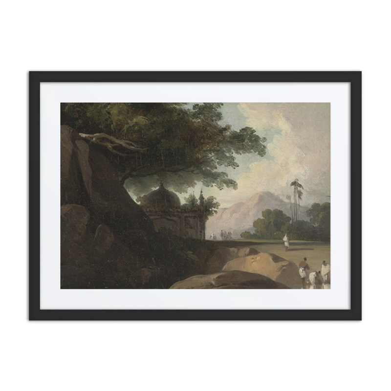 Indian Landscape with Temple