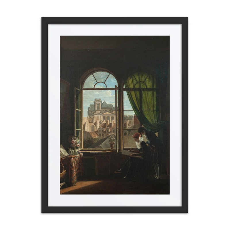 Intérieur d’Artiste, Avec Vue sur la Façade de l’Église de Saint-Eustache