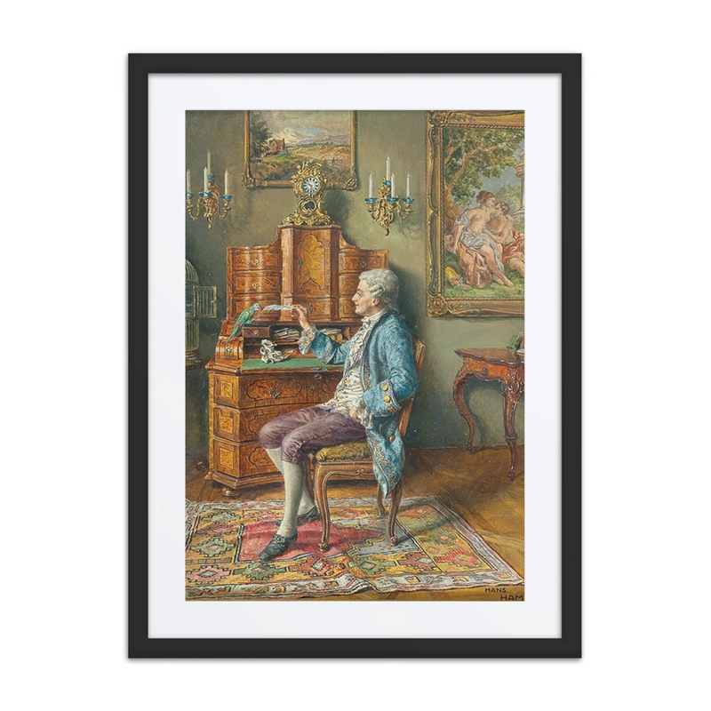 Interieur Mit Papagei