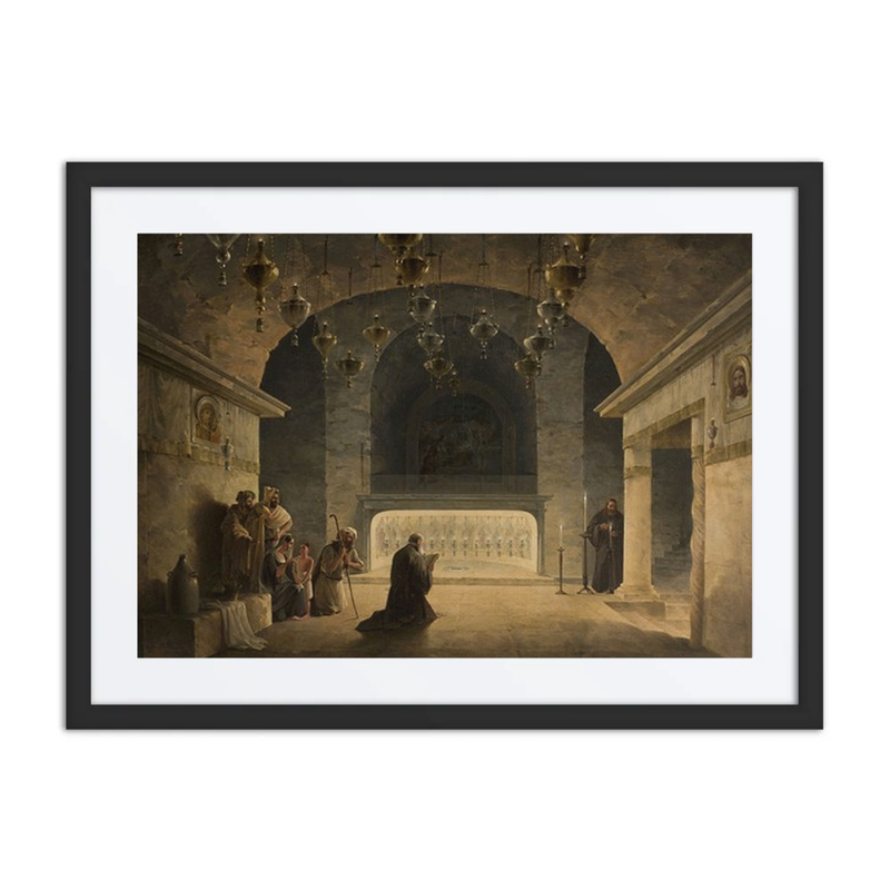 Interior of the Crypt in the Church of the Nativity in Bethlehem