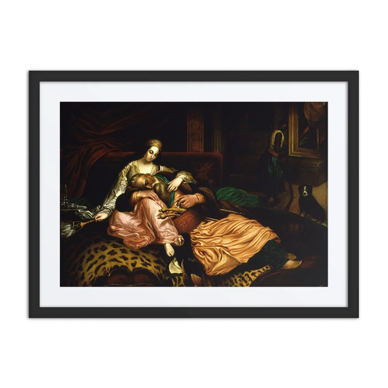 Interior Scene with Sultan and Concubine