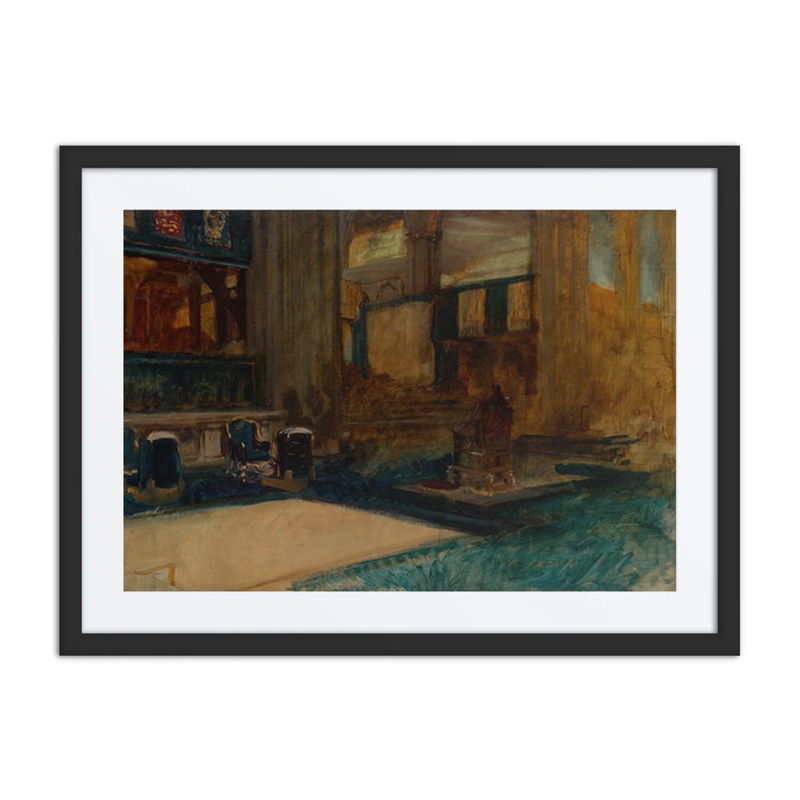 Interior Study of Westminster Abbey for the Coronation of King Edward VII