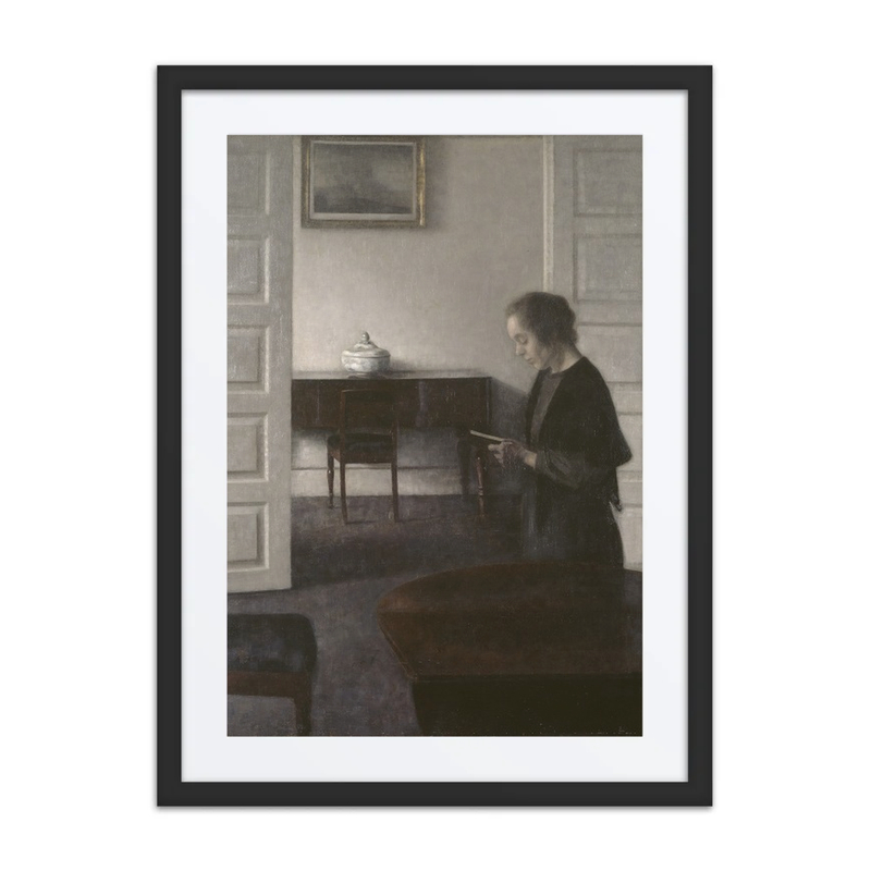 Interior with a Reading Lady