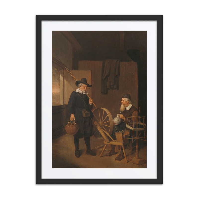Interior with Fishermen and Spinner