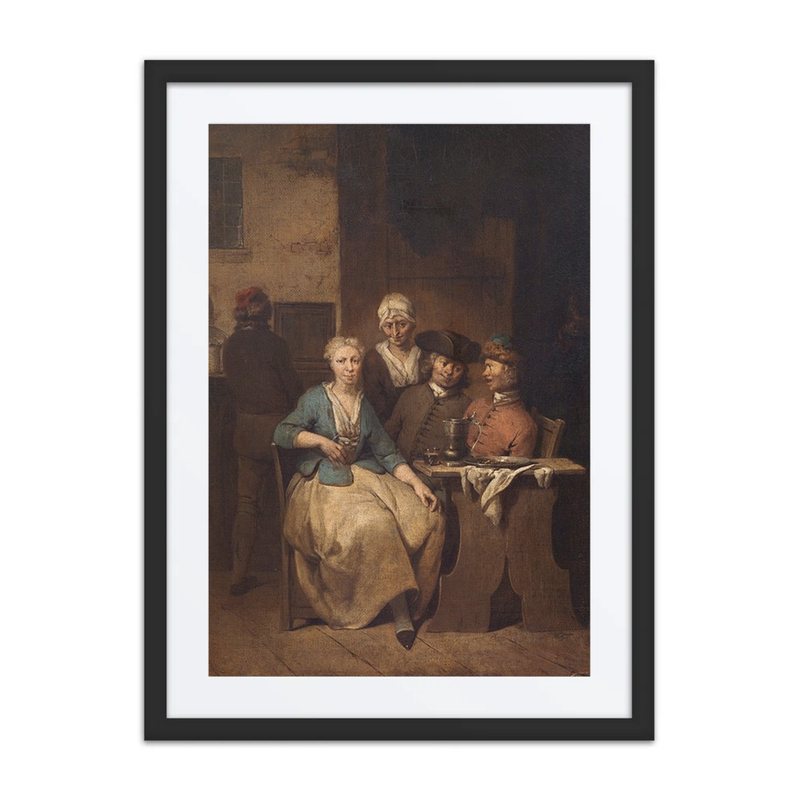 Interior with Five Figures