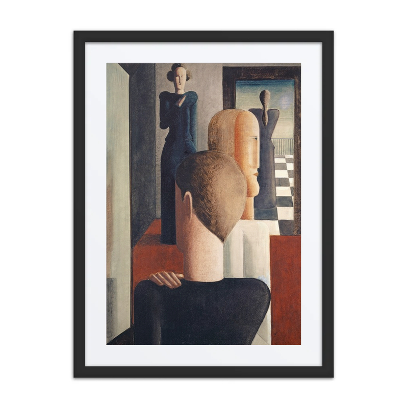 Interior with Five Figures