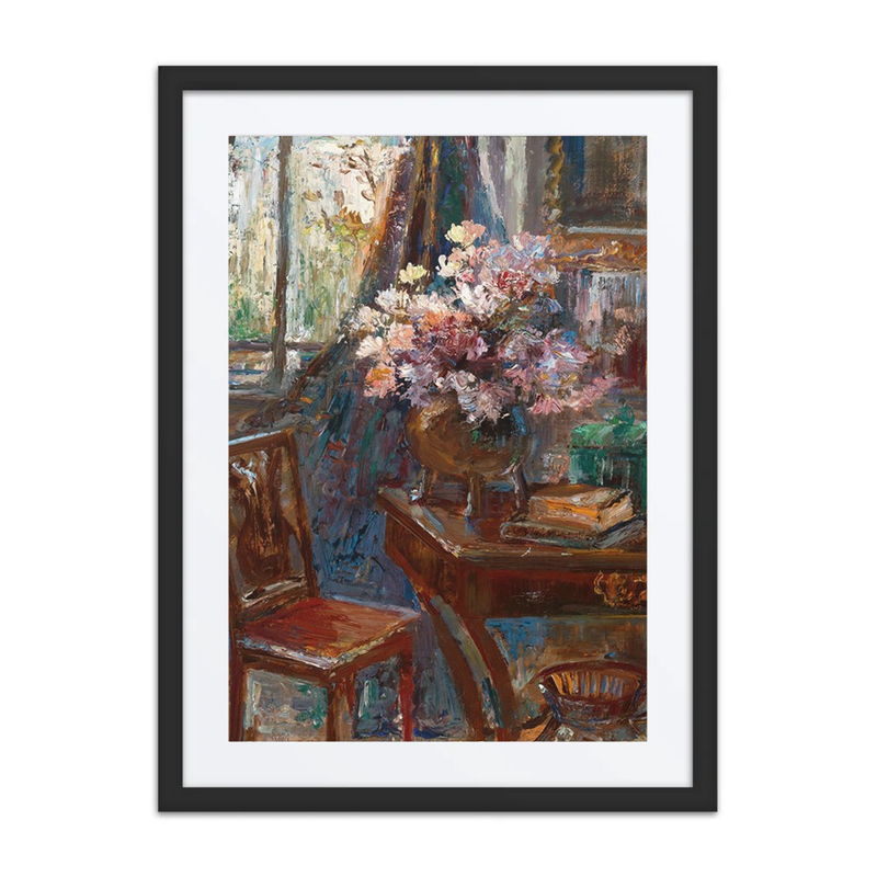 Interior with Flowers by the Window