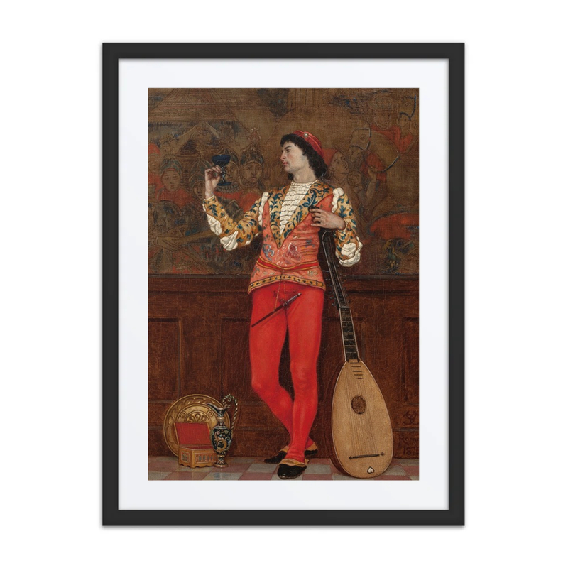 Interior with Lute Player