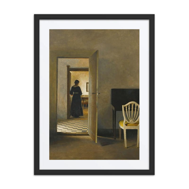 Interior with White Chair