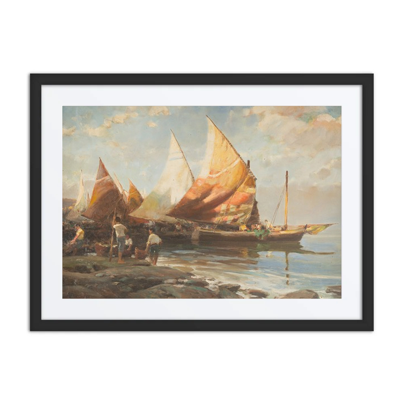 Italian Fishermen at the Beach