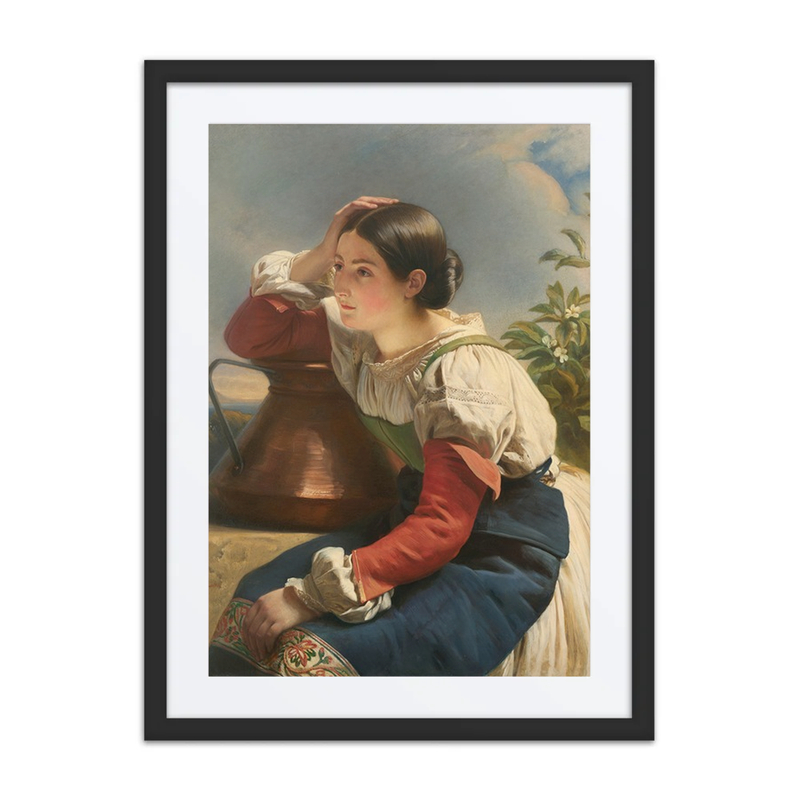 Italian Girl at a Fountain