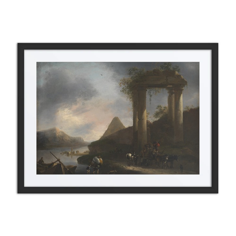 Italian Landscape with Classical Ruins