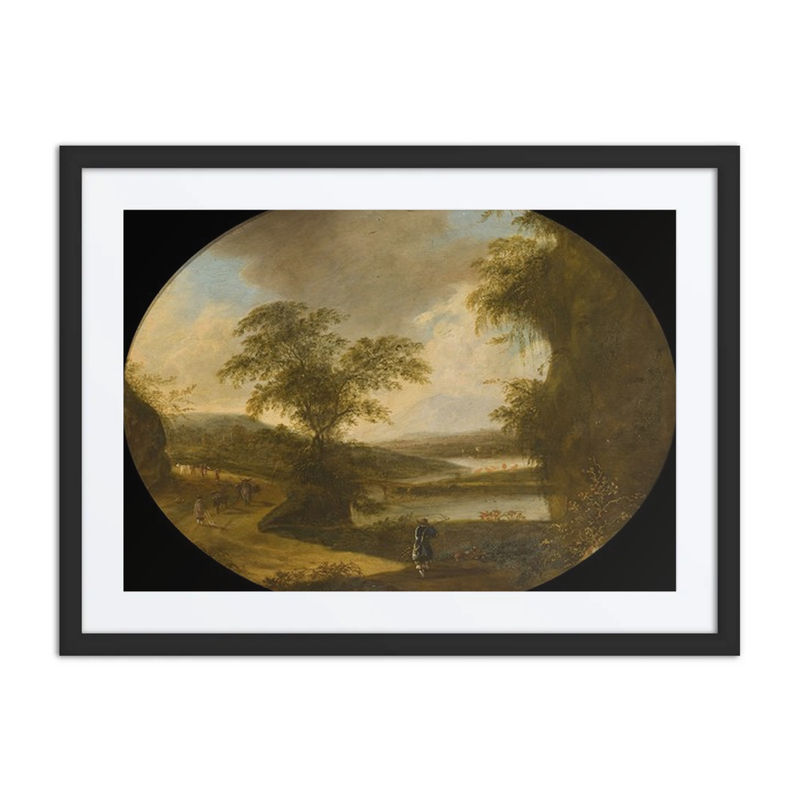 Italian Landscape with Hunters