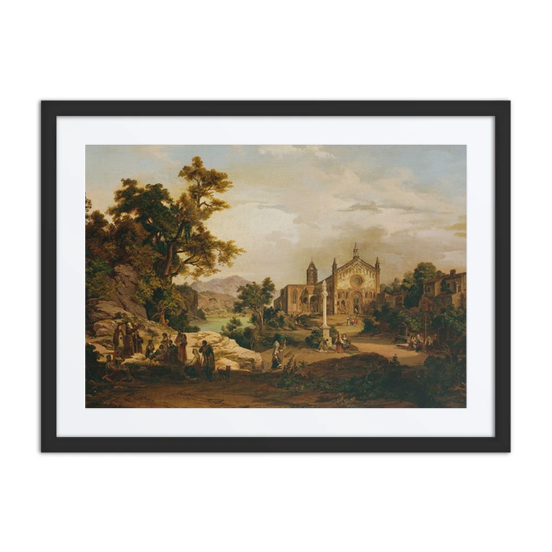 Italian Landscape with Pilgrims