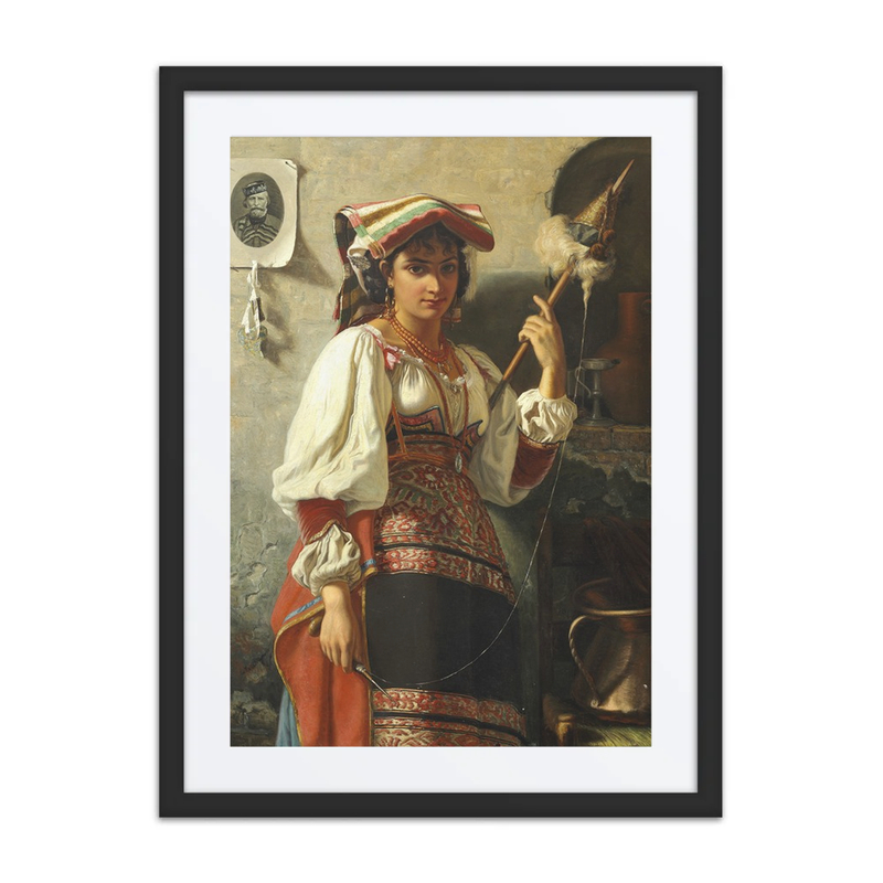 Italian Woman Spinning