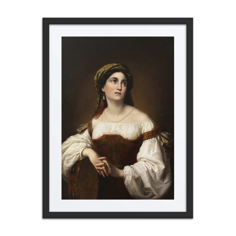 Italian Woman with Tambourine