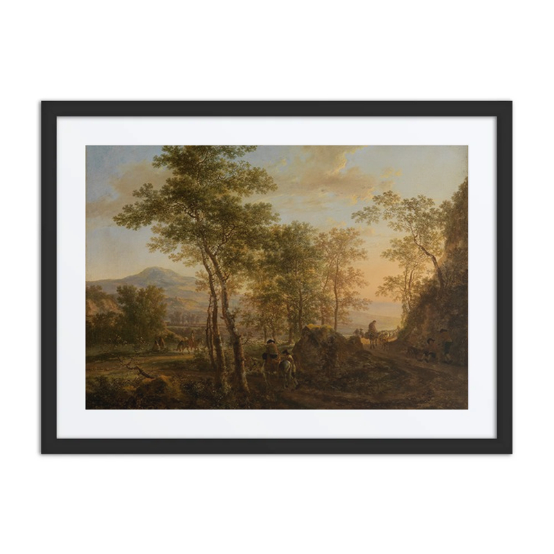 Italienische Landschaft Am Abend