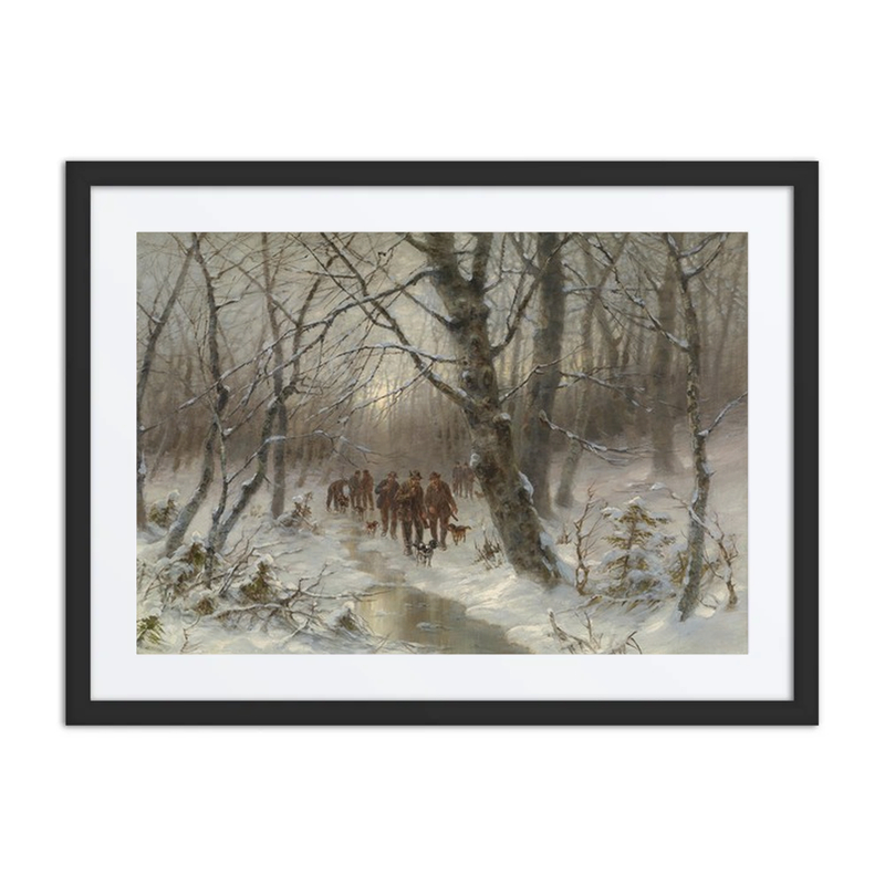 Jäger Im Winterwald