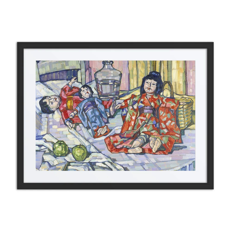 Japanese Dolls with Apples