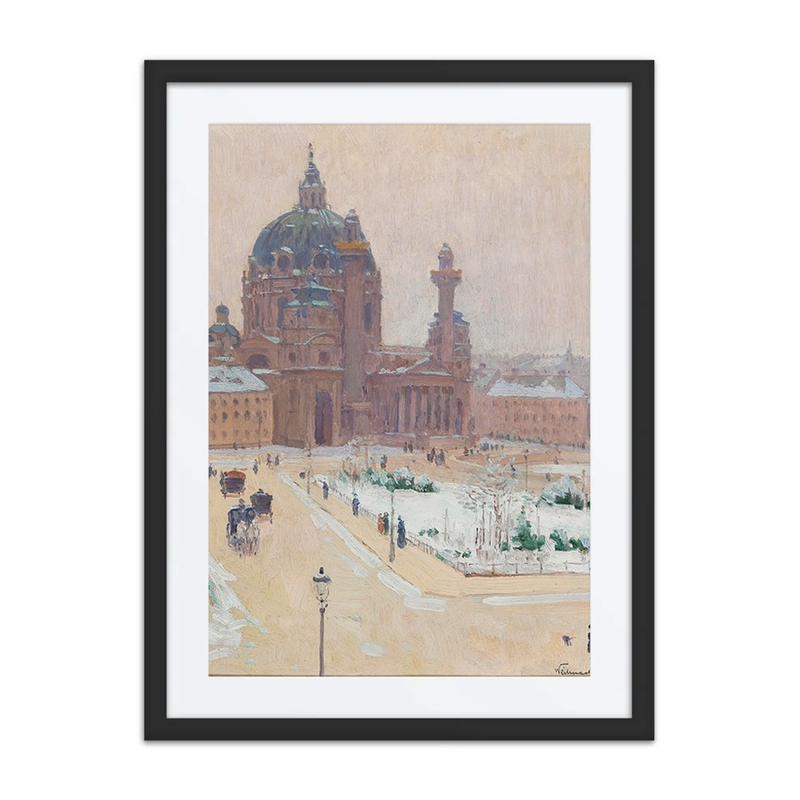 Karlskirche in Winter