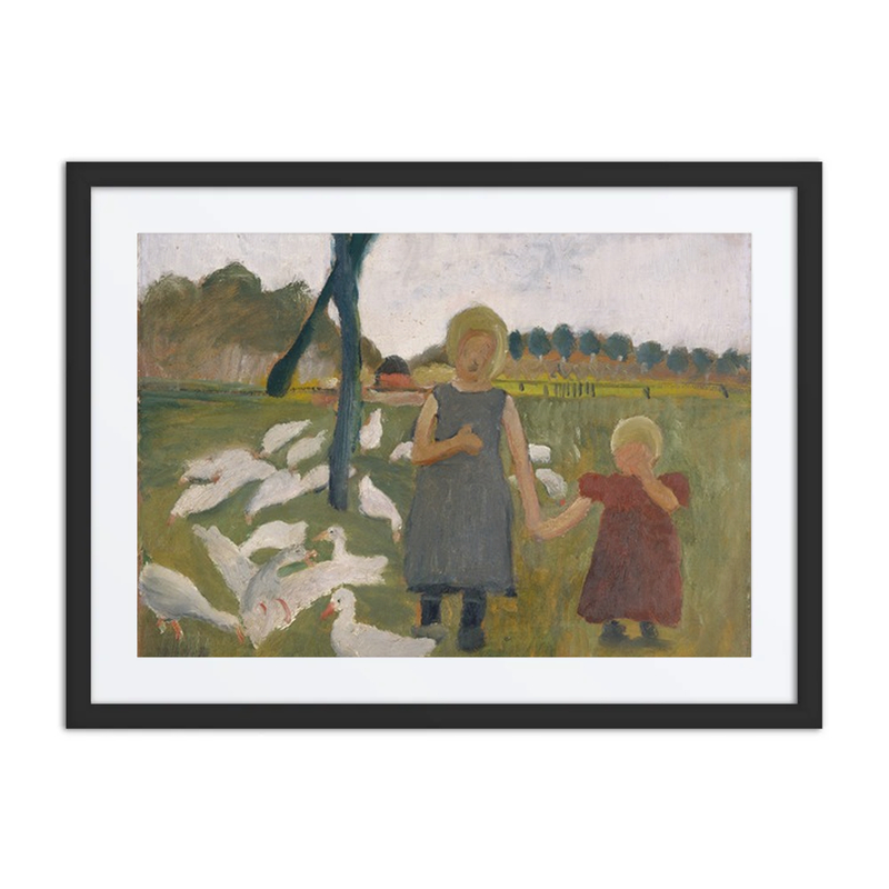 Kids with Geese