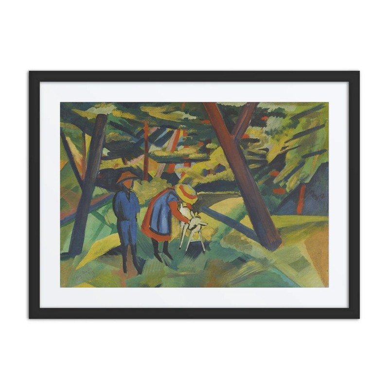 Kinder Mit Ziege Im Wald