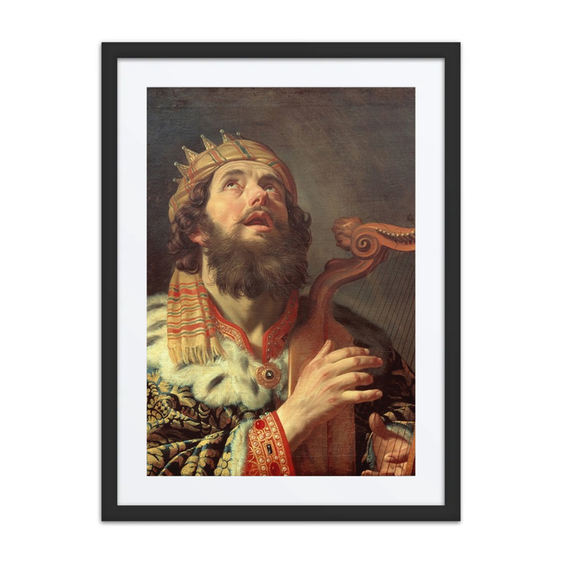 King David Playing the Harp