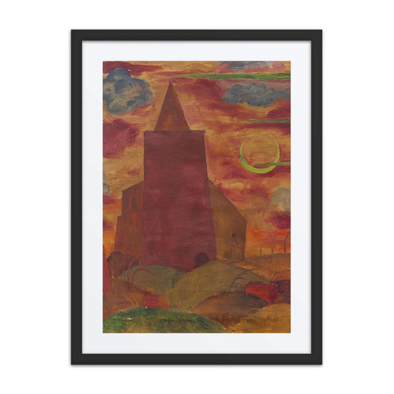 Kirche Mit Mondsichel