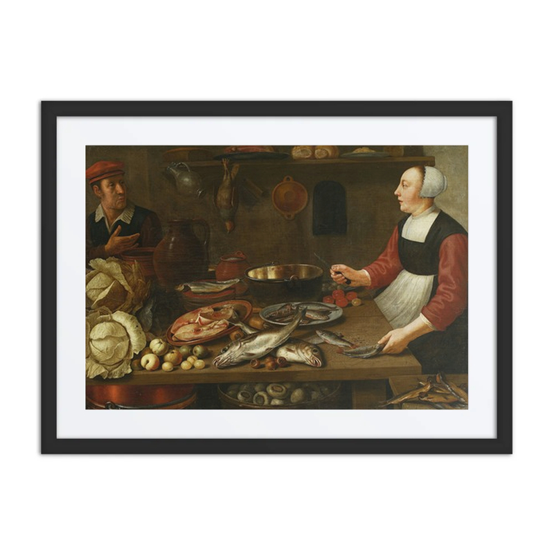 Kitchen Interior with Figures