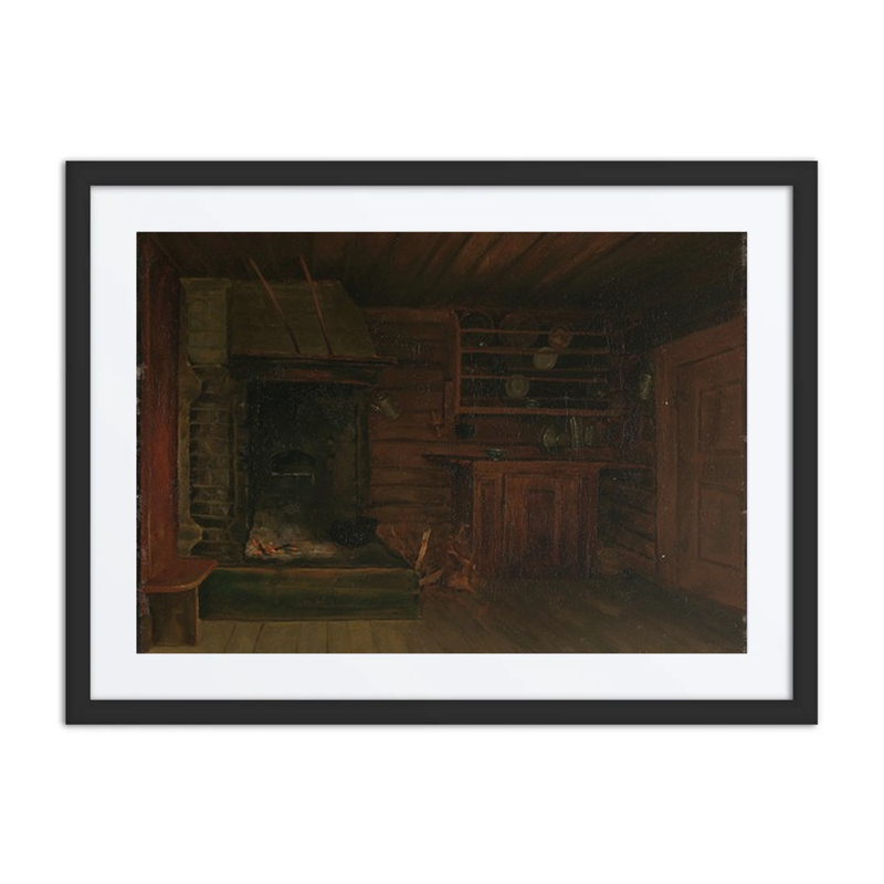 Kitchen with Fireplace