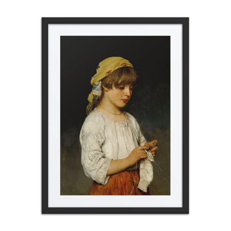 Knitting Girl