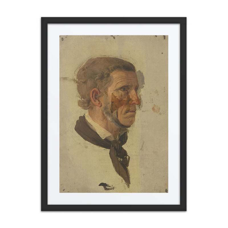 Kopfstudie Eines Bauern Im Profil