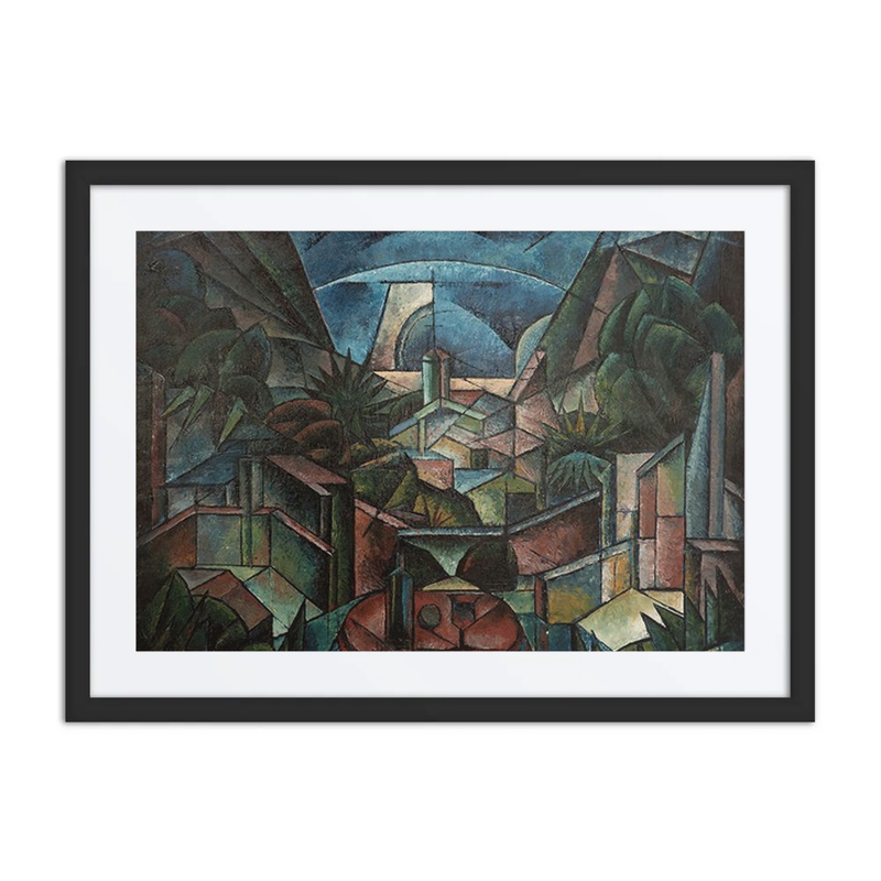 Kubofuturistische Landschaft