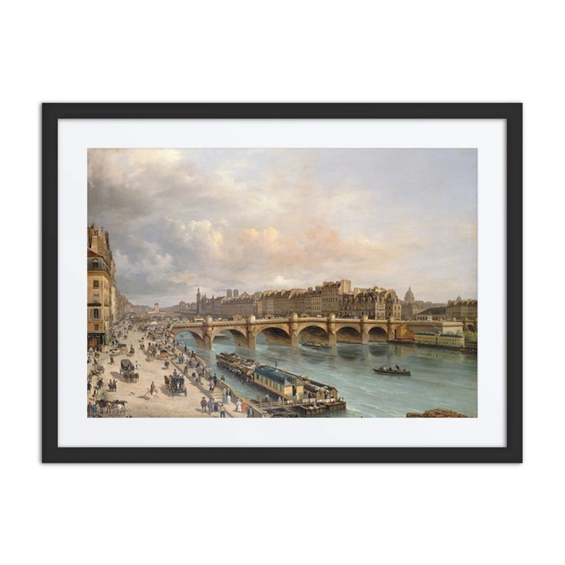 La Cité et le Pont-Neuf, Vus du Quai du Louvre
