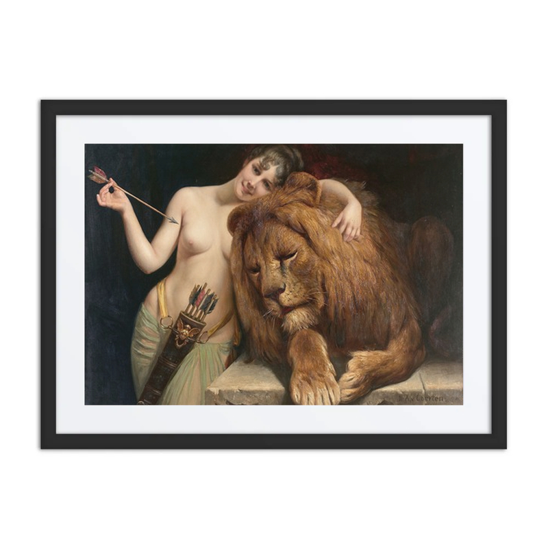 La Déesse Diane et un Lion