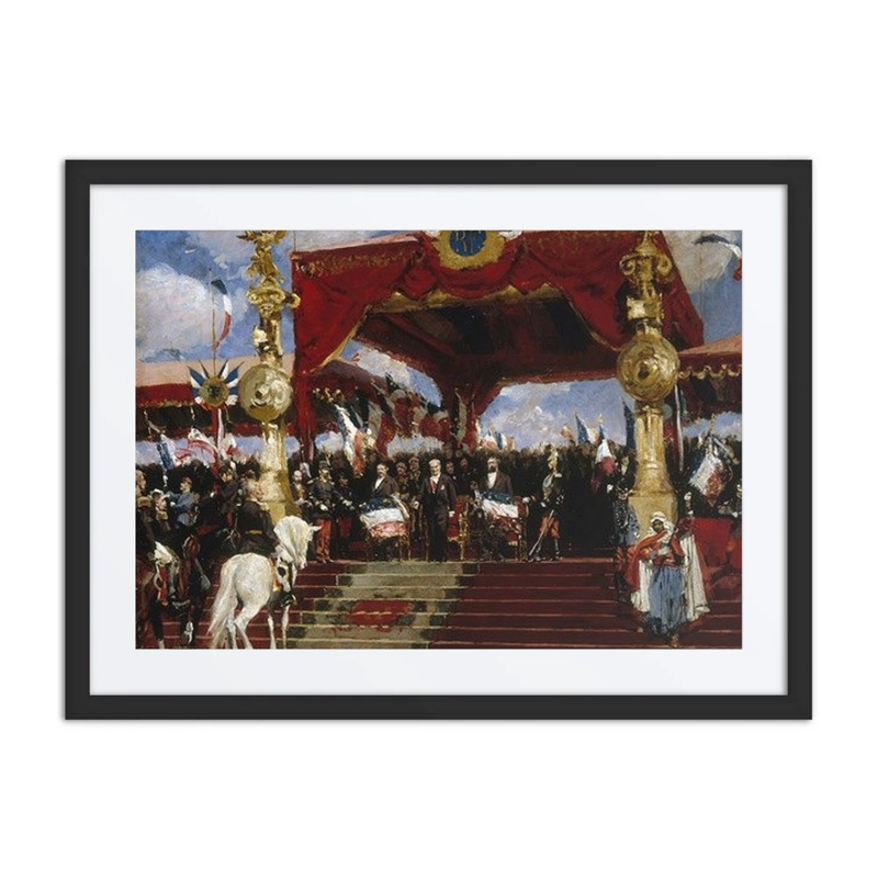 La Distribution des Drapeaux à Longchamp, le 14 Juillet 1880