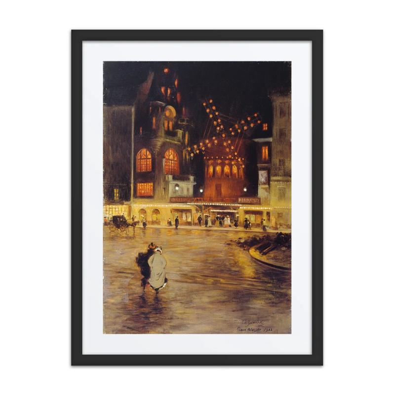 La Place Blanche et le Moulin Rouge