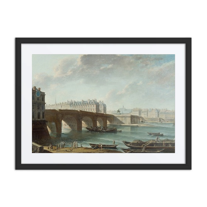 La Pompe de la Samaritaine, le Pont-Neuf et l’Île de la Cité, le Quai de Conti, Vus du Quai du Louvre