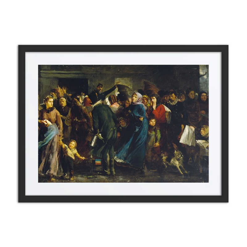 La Queue à la Boucherie en 1871