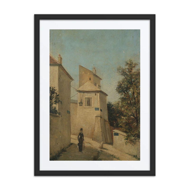 La Rue du Mont-Cenis, à l’Angle de la Rue Saint-Vincent, à Montmartre