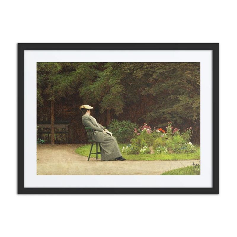 Lady Reading in a Park