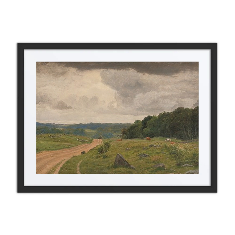Landscape at Kongens Møller, Sealand. Afternoon Light