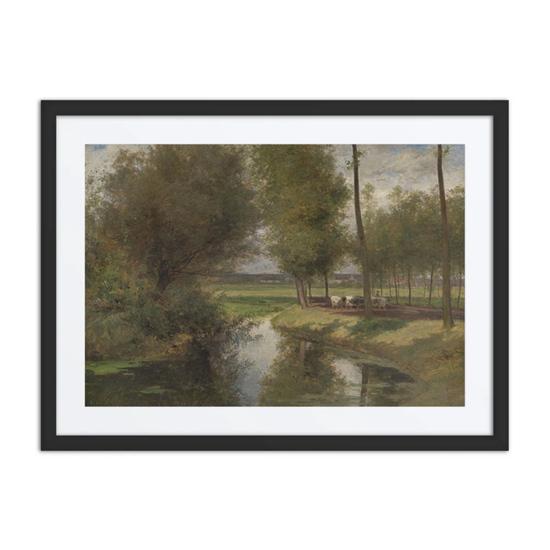 Landscape by the River Lys
