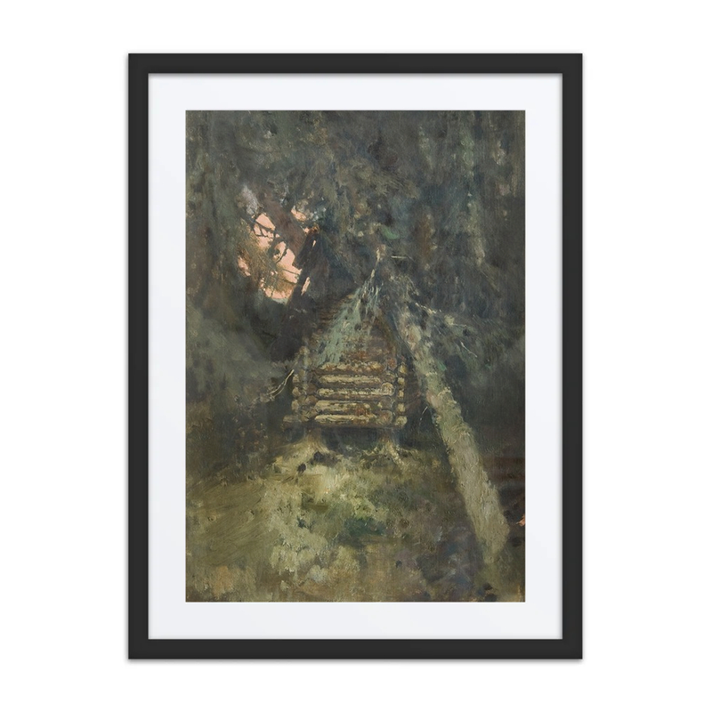 Landscape. Cabin on Chicken Legs