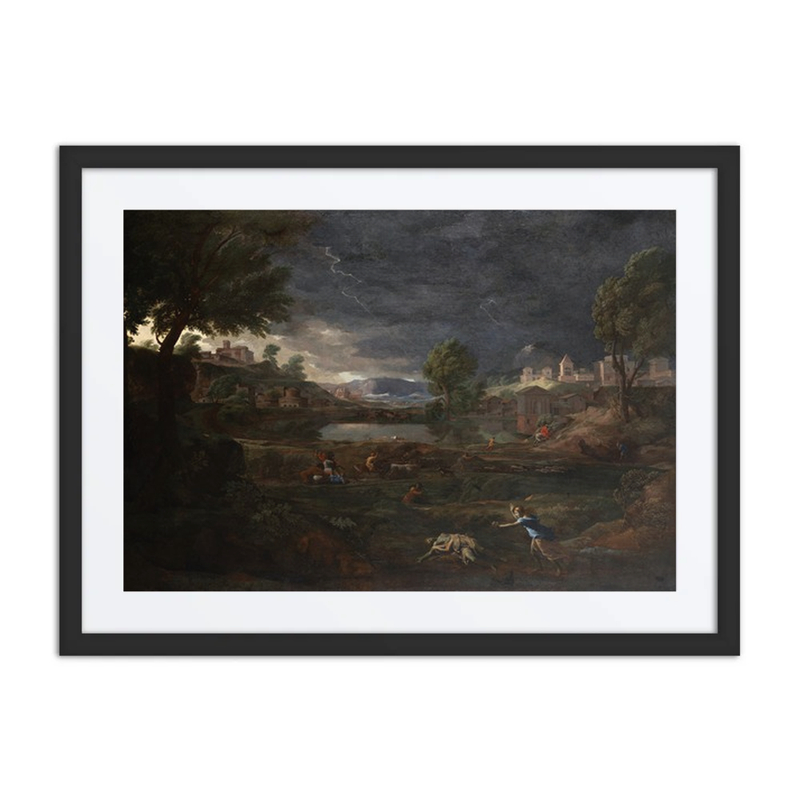 Landscape During a Thunderstorm with Pyramus and Thisbe