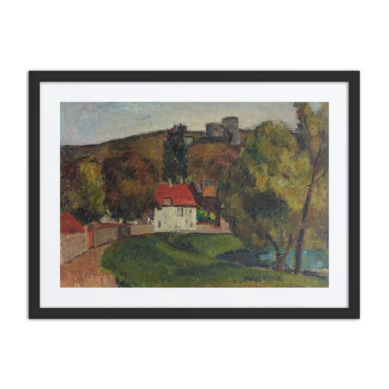 Landscape Village Beneath the Ruins