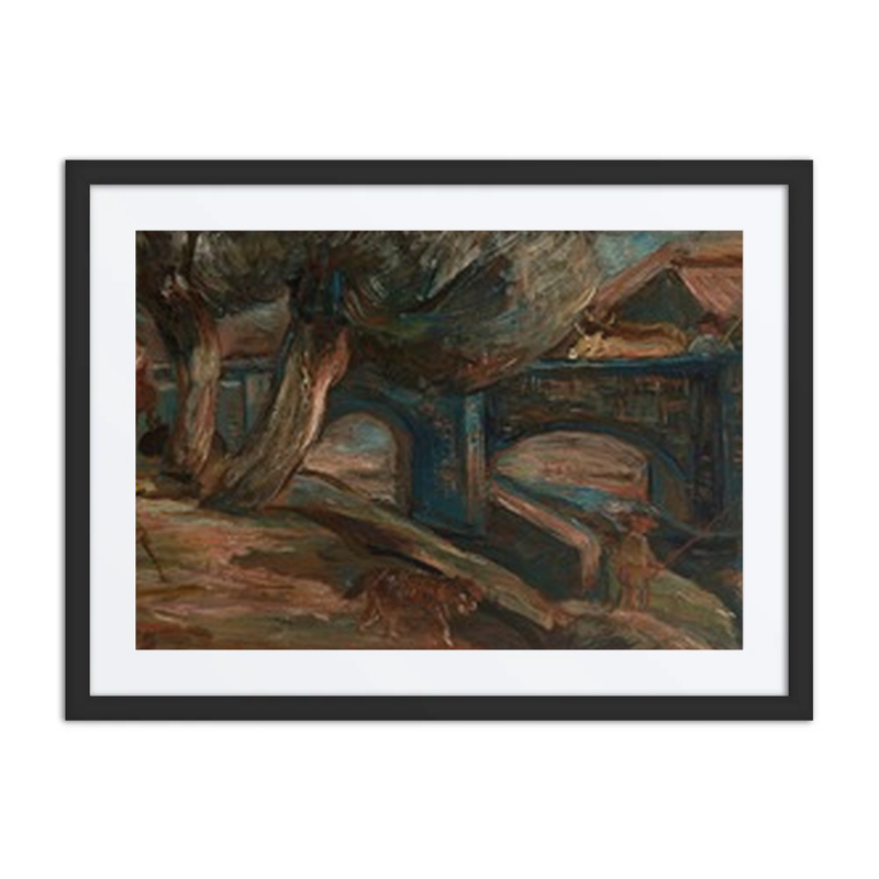 Landscape with a Bridge and Cows