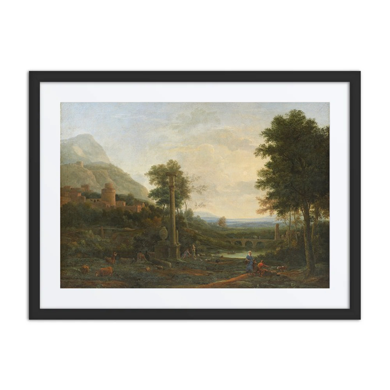 Landscape with a Column and Figures