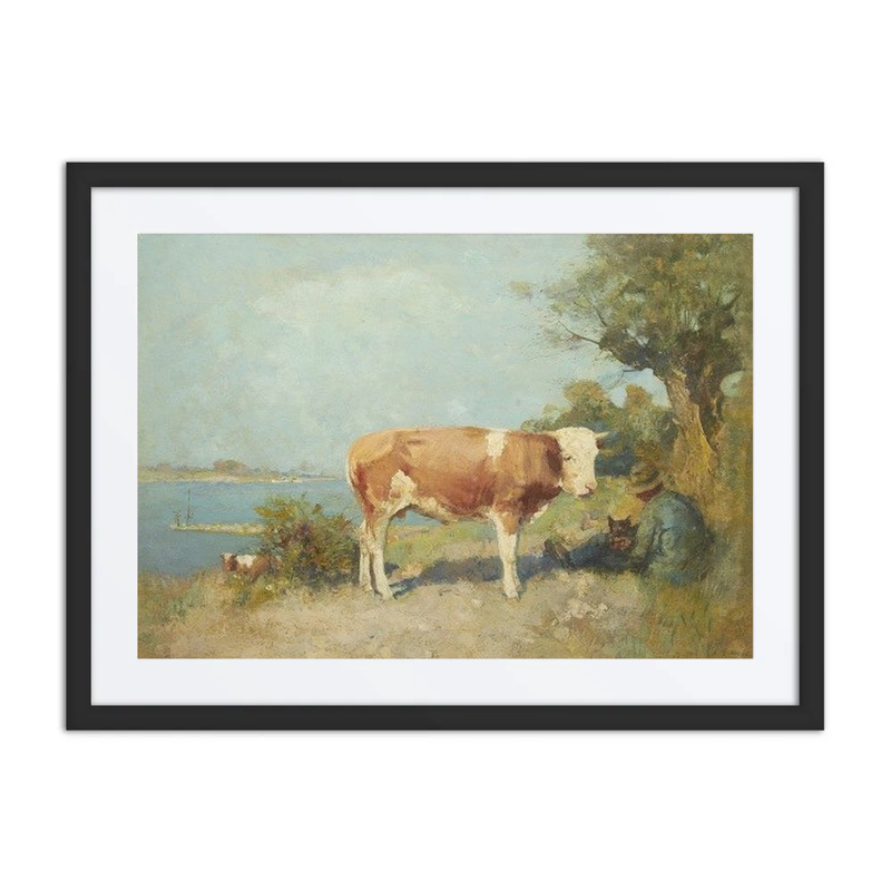 Landscape with a Cow and a Herdsman Resting